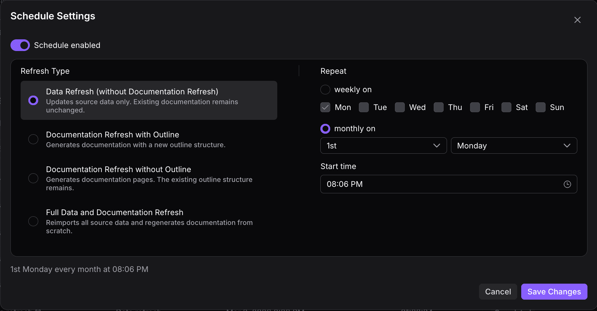 🔄 Data Refresh Updates